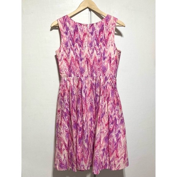 ModCloth Chalk of the Town Dress in Pink & Purple Marble Print, Size Medium - Picture 9 of 16
